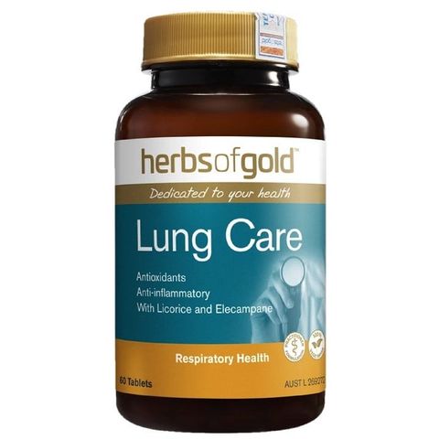 Herbs of Gold Viên Uống Tăng Cường Hệ Hô Hấp Lung Care 60 Viên