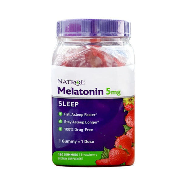 Natrol Kẹo Dẻo Hỗ Trợ Giấc Ngủ Gummies Melatonin 5mg 180 Viên