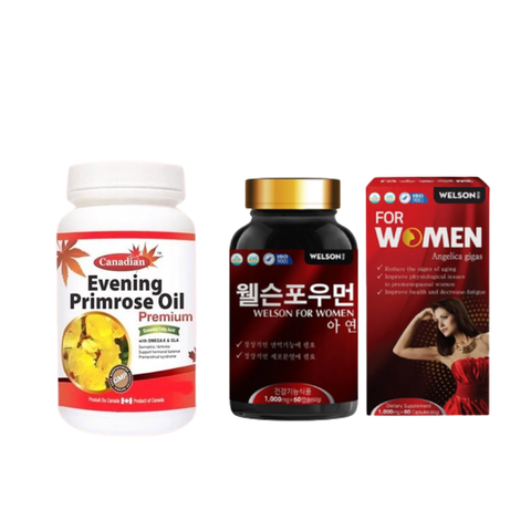 Combo Welson For Women Và David Health Hoa Anh Thảo Hỗ Trợ Sức Khỏe Nữ Giới, Giảm Khô Hạn