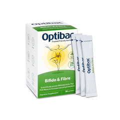 Optibac Men Vi Sinh Bifido & Fibre Hỗ Trợ Giảm Táo Bón, Bổ Sung Chất Xơ 10 Gói