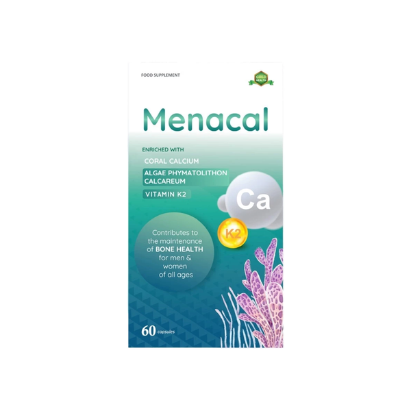 Menacal Canxi Tảo Biển Kèm D3 K2 Tăng Khả Năng Hấp Thu 60 Viên