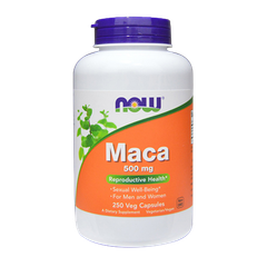 Now Foods Viên Uống Tăng Cường Sinh Lý Nam Nữ Maca 500mg 250 Viên