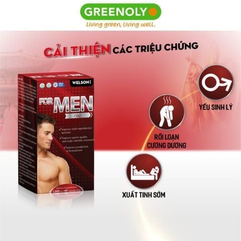 Combo Hỗ Trợ Tăng Cường SL Welson For Men Từ Hàn Quốc - 60 Viên, Hiệu Quả Vượt Trội & L'Essence des Notes Nước Hoa Pháp EDP Mùi Cardamome & Embruns 30ml