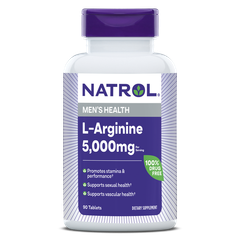 Natrol Viên Uống Tăng Cường Sức Khoẻ Nam Giới L-Arginine 5000mg 90 Viên (Mẫu Mới)