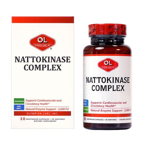 Olympian Labs Viên Uống Hỗ Trợ Giảm Tai Biến Mạch Máu Não Nattokinase Complex 30 Viên