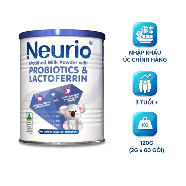 Neurio Sữa Bột Tăng Cường Hệ Miễn Dịch Và Lợi Khuẩn Probiotics & Lactoferrin