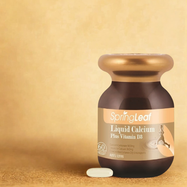 SpringLeaf Viên Uống Bổ Sung Canxi Liquid Calcium Plus Vitamin D3 60 Viên