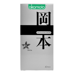 Okamoto Bao Cao Su Sáng Bóng Mềm Mại Hương Vanilla 10's Hộp 10 Cái