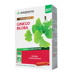 Arkopharma Nước Uống Bổ Não Ginkgo Biloba Hộp 20 Ống