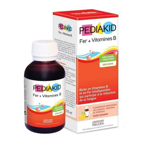 Pediakid Siro Bổ Sung Sắt Cho Trẻ Từ 6 Tháng  Fer + Vitamines B 125ml