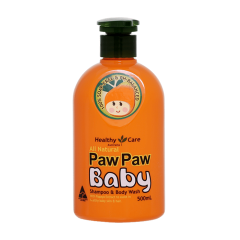 Healthy Care Dầu Gội Tắm 2 Trong 1 Cho Bé Paw Paw 500ml