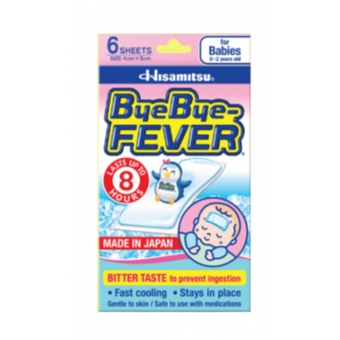 ByeBye-Fever Dán Hạ Sốt Cho Trẻ Sơ Sinh 6 Miếng