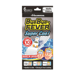 ByeBye-Fever Miếng Dán Hạ Sốt Super Cool Hộp 6 Miếng