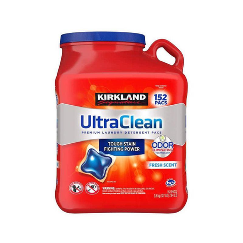 Kirkland Viên Giặt Xả Kháng Khuẩn Signature Ultra Clean 152 Viên