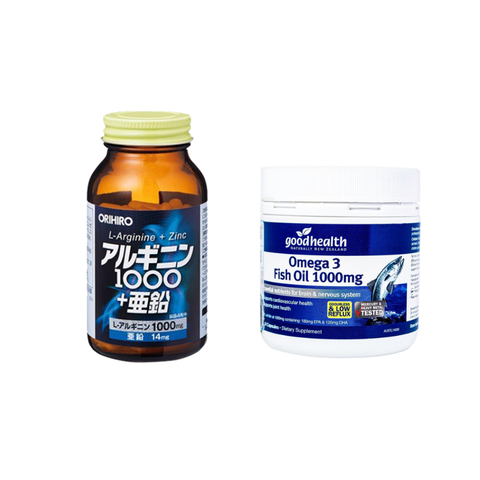 Combo Orihiro Zinc Và Goodhealth Dầu Cá Hỗ Trợ Cải Thiện Sức Khỏe Nam Giới