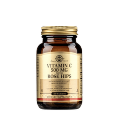 Solgar Viên Uống Bổ Sung Vitamin C 500MG Kết Hợp Quả Hồng Hạc Rose Hips Tăng Đề Kháng 100 Viên