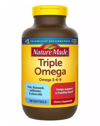 Nature Made Viên Uống Bổ Sung Omega 3 6 9 Triple Omega 180 Viên