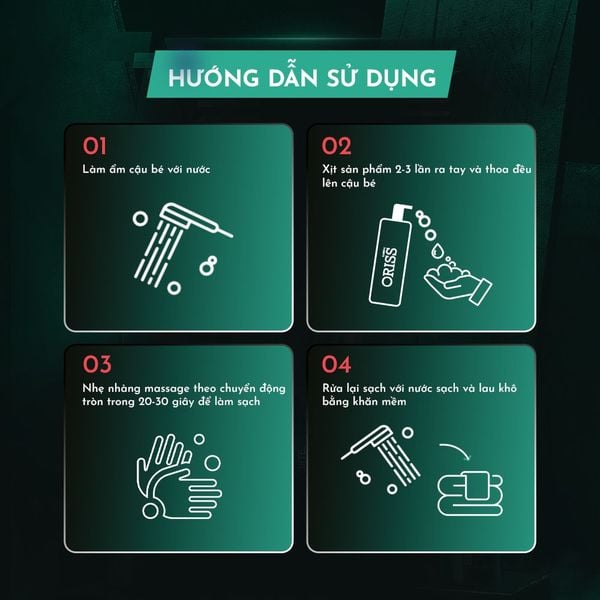 Oriss Dung Dịch Vệ Sinh Nam Hương Nước Hoa Elegant Chai 120ml