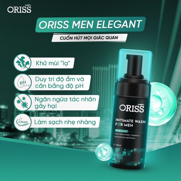 Oriss Dung Dịch Vệ Sinh Nam Hương Nước Hoa Chai 120ml