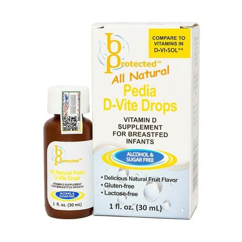 BProtected Siro Bổ Sung Vitamin D Cho Trẻ Pedia D Vite Drops 30ml - Hạn Sử Dụng 31/03/2024