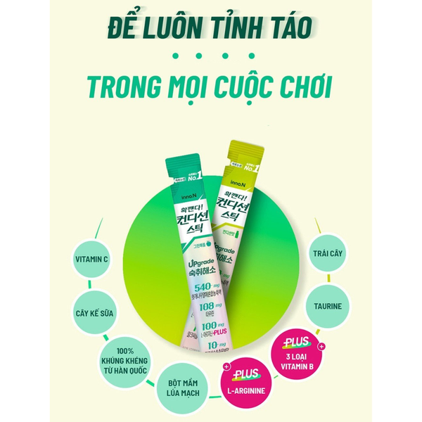 Inno.N Thạch Giải Rượu Chiết Xuất Khúng Khéng Vị Táo 10 Gói