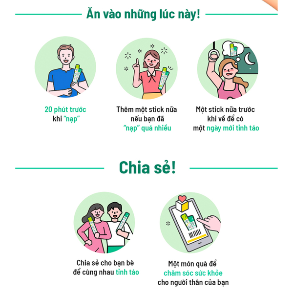 Inno.N Thạch Giải Rượu Chiết Xuất Khúng Khéng Vị Nguyên Bản 10 Gói