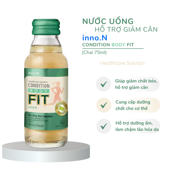 Combo 2 Hộp Inno.N Hộp 10 Chai Nước Uống Hỗ Trợ Quá Trình Detox Hiệu Quả Condition Fit 100ml