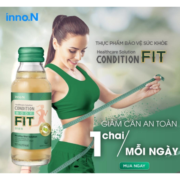 Inno.N Hộp 10 Chai Nước Uống Hỗ Trợ Quá Trình Detox Hiệu Quả Condition Fit 100ml