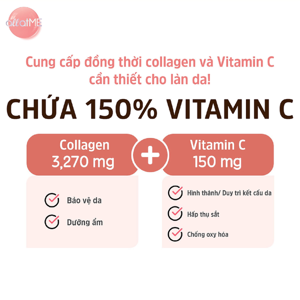 Lacto-fit Allatme Bột Uống Bổ Sung Collagen 3270mg 30 Gói