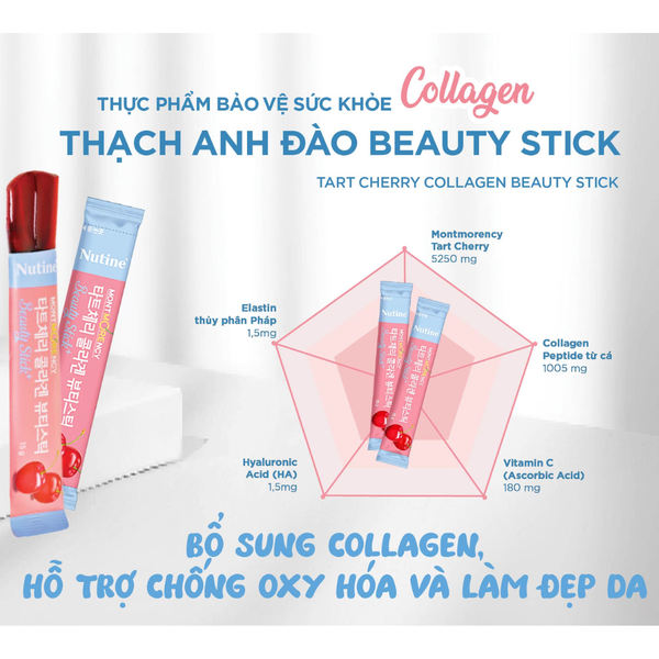 Kolmar Thạch Collagen Đẹp Da Vị Cherry Tart Cherry Collagen Beauty 14 Thanh