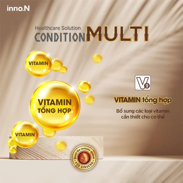 Inno.N Viên Uống Hỗ Trợ Tăng Cường Sức Khỏe Giảm Mệt Mỏi Condition Multi 90 Viên