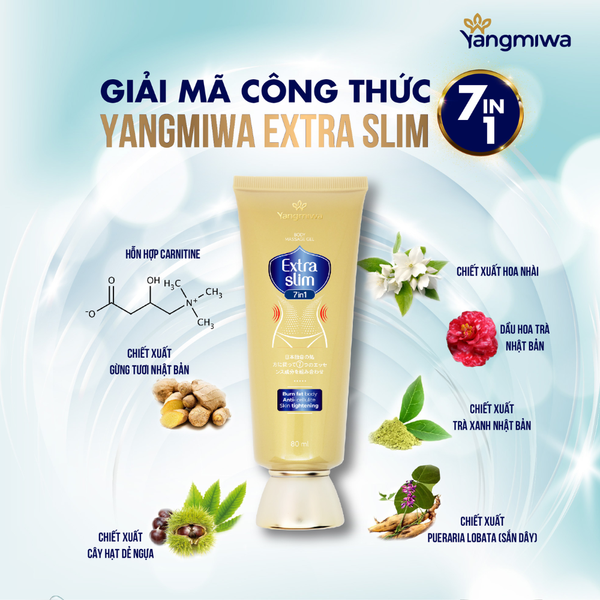 Yangmiwa Gel Hỗ Trợ Trẻ Hóa, Thon Gọn Vóc Dáng Extra Slim 7in1