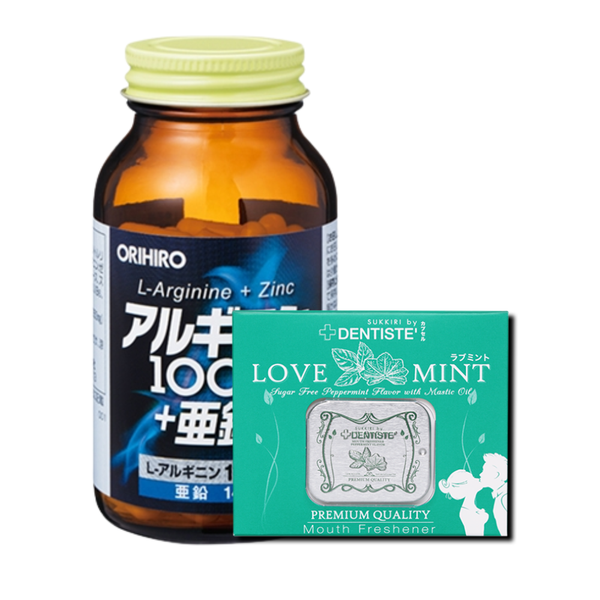Orihiro Viên Uống Tăng Cường Sinh Lý Nam Giới L-Arginine 1000mg Và Zinc 120 Viên