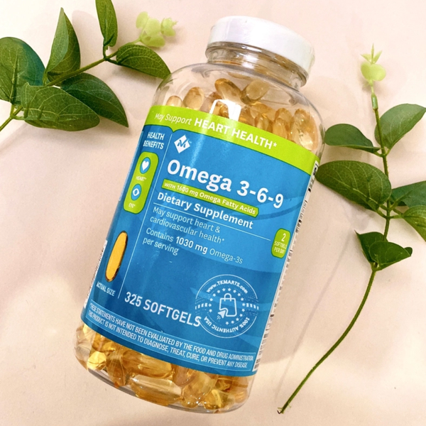 Member’s Mark Viên Dầu Cá 3-6-9 Omega 369 Supports Heart Health 325 Viên