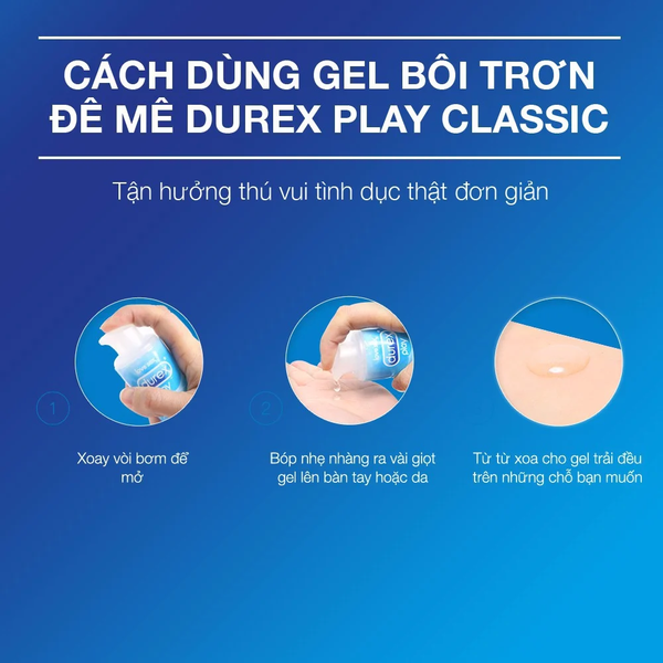 Durex Gel Bôi Trơn Hỗ Trợ Cải Thiện Xuất Tinh Sớm Play Classic 50ml