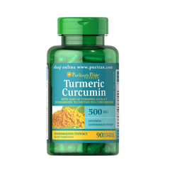 Puritan's Pride Viên Uống Tinh Bột Nghệ Turmeric Curcumin 500mg 90 Viên