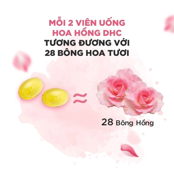 DHC Viên Uống Tinh Dầu Hoa Hồng Bulgarian Rose Hỗ Trợ Khử Mùi Cơ Thể 30 Ngày