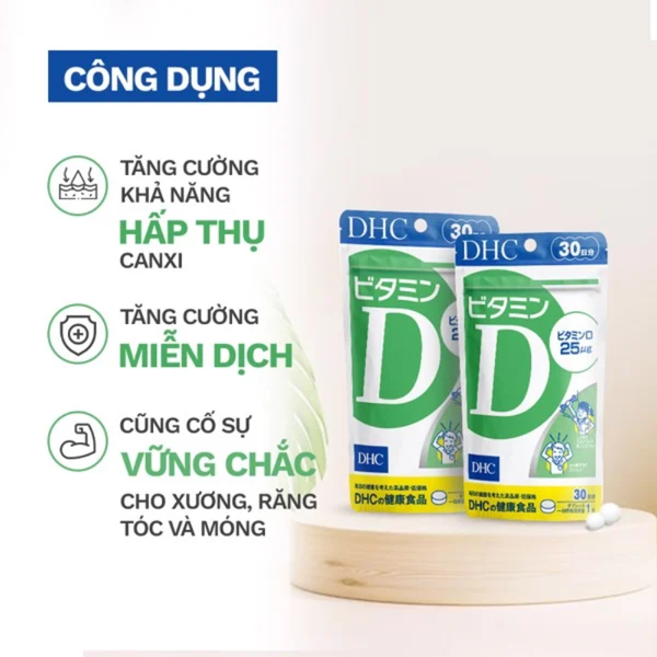 DHC Viên Uống Bổ Sung Vitamin D 30 Ngày