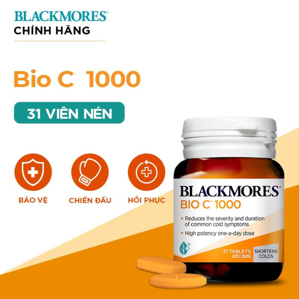 Blackmores Viên Uống Bổ Sung Vitamin C Bio C 1000mg 31 Viên