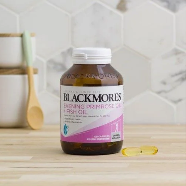 Blackmores Tinh Dầu Hoa Anh Thảo Kết Hợp Dầu Cá Evening Primrose & Fish Oil 100 Viên