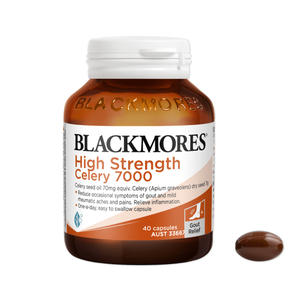 Blackmores Viên Uống Chiết Xuất Từ Cần Tây Hỗ Trợ Điều Trị Gout 7000mg Celery 40 Viên