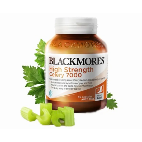 Blackmores Viên Uống Chiết Xuất Từ Cần Tây Hỗ Trợ Điều Trị Gout 7000mg Celery 40 Viên