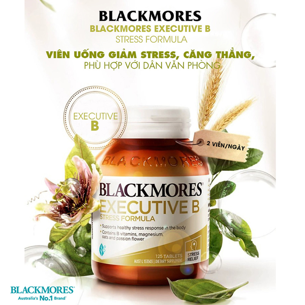 Blackmores Viên Uống Bổ Sung Vitamin B Giảm Stress Executive B Stress Formula