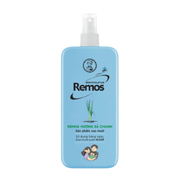 Remos Xịt Chống Muỗi Hương Sả Chanh Mentholatum 150ml