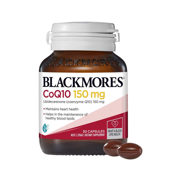 Blackmores Viên Uống Bổ Sung CoQ10 150mg Hỗ Trợ Tim Mạch 30 Viên