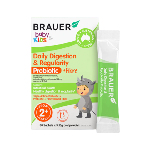 Brauer Bột Hỗ Trợ Tiêu Hóa Cho Trẻ Từ 2 Tuổi Daily Digestion & Fibre 30 Gói