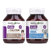 Combo Giúp Bé Cao Lớn Thông Minh - Healthy Care Bổ Sung Canxi, DHA Cho Trẻ