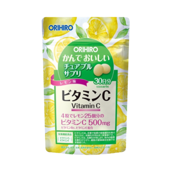 Orihiro Viên Uống Vitamin C Dạng Túi 120 Viên
