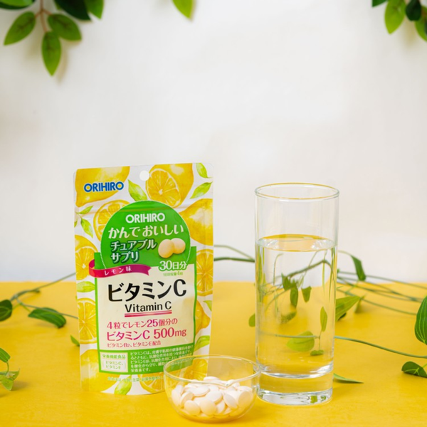 Orihiro Viên Uống Vitamin C Dạng Túi 120 Viên - Hạn Sử Dụng 08/04/2024