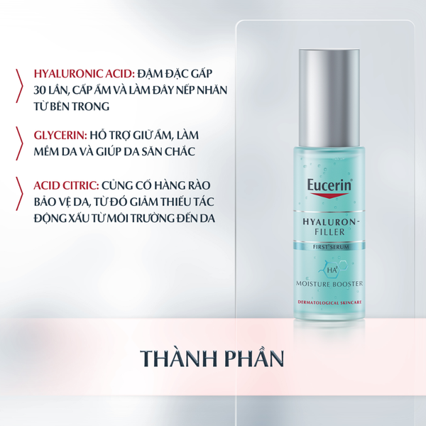 Eucerin Tinh Chất Cấp Ẩm Và Ngăn Ngừa Lão Hóa Hyaluron Filler Moisture Booster 30ml